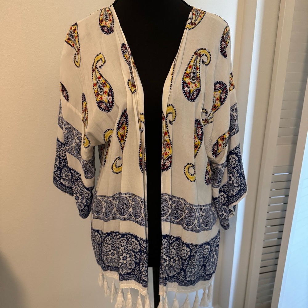 Bohemian Paisley Kimono Cardigan